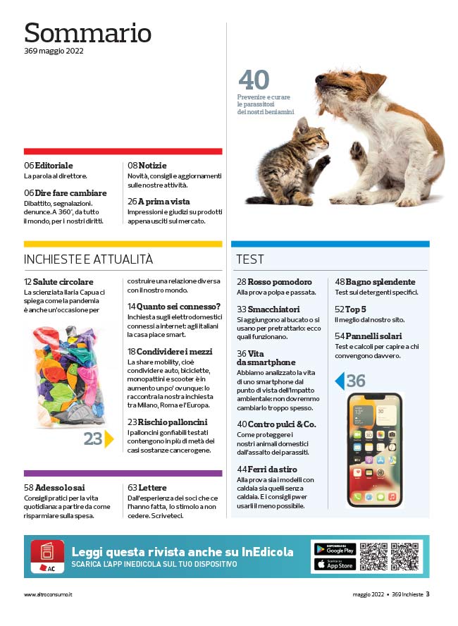 Altroconsumo maggio 2022